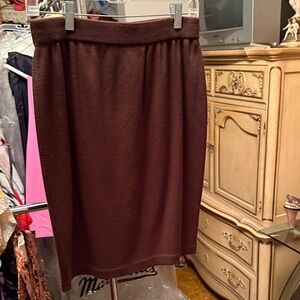 Essentials Rich Brown Pencil Skirt